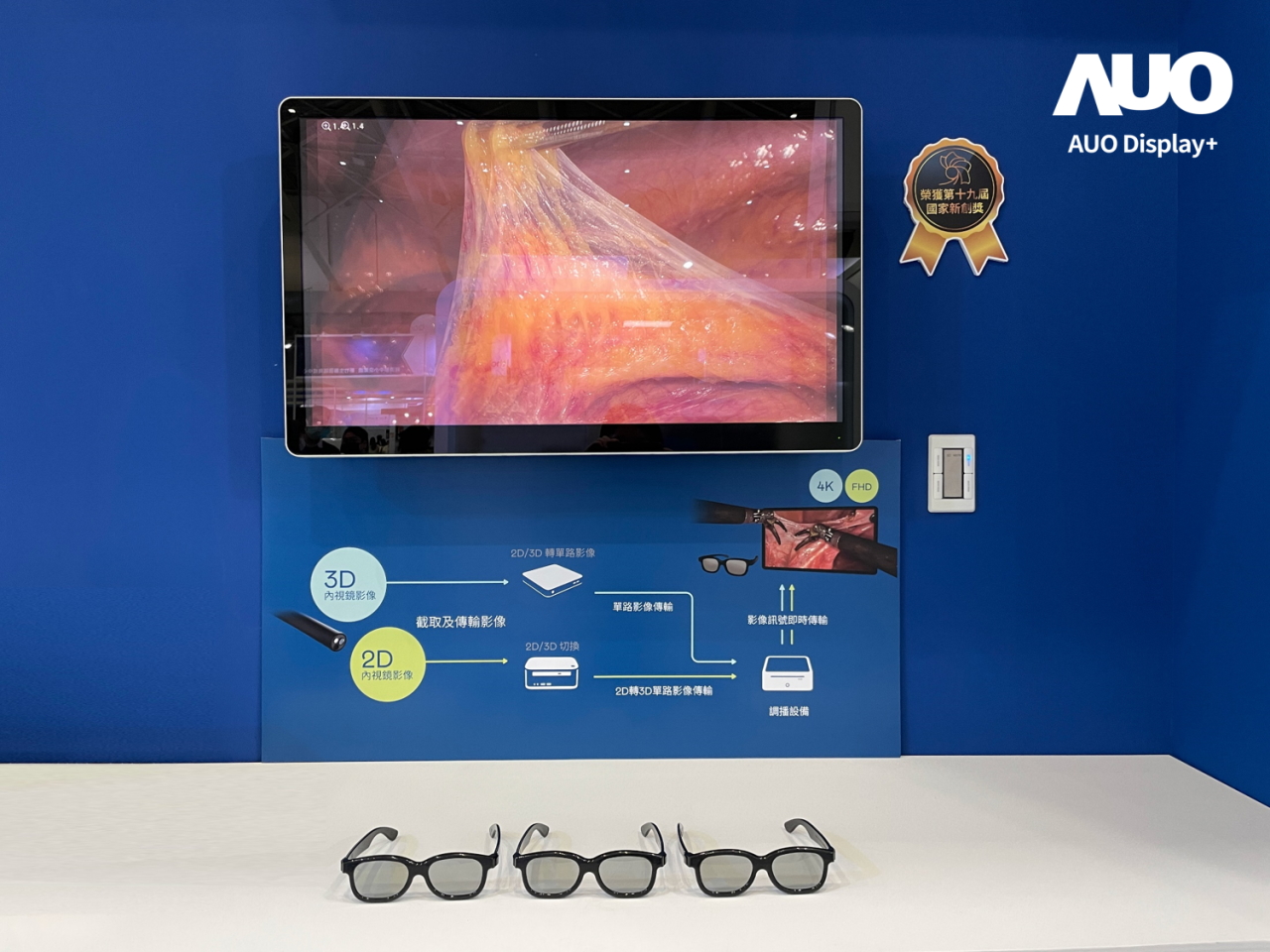 達擎寬視角3D醫療顯示器，協助醫護團隊成員於手術進行時，皆能看到一致性的3D影像，提高溝通效率，使手術更精準、快速完成達擎寬視角3D醫療顯示器，協助醫護團隊成員於手術進行時，皆能看到一致性的3D影像，提高溝通效率，使手術更精準、快速完成